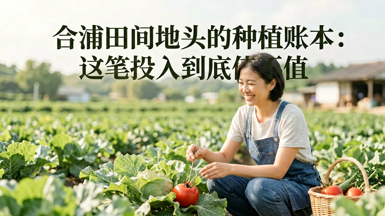 合浦田间地头的种植账本：这笔投入到底值不值